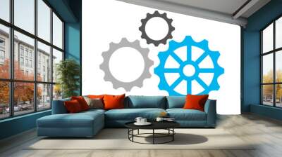 gears machine isolated icon vector illustration design Wall mural