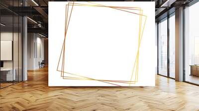 geometric frame decoration empty white background Wall mural