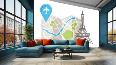 gps icon design Wall mural