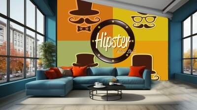 hipster Wall mural