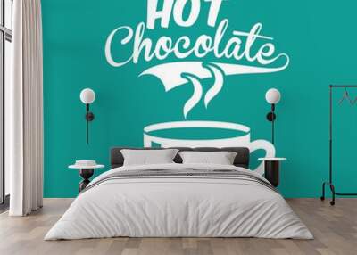 hot chocolate design  Wall mural