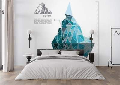 iceberg glacier  design  Wall mural