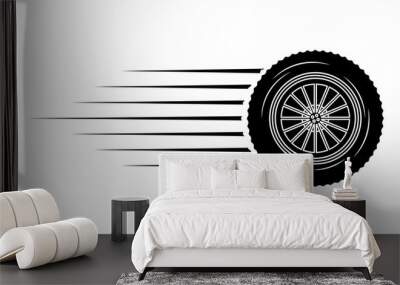 industry automotive wheel car part fast speed Wall mural