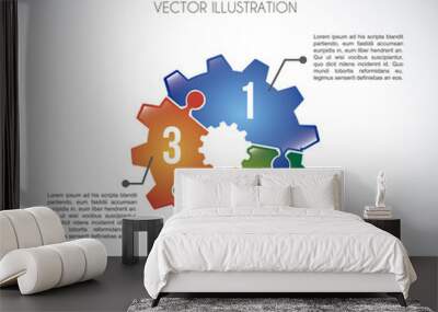 infographics Wall mural