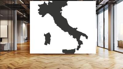 italy map isolated silhouette Wall mural