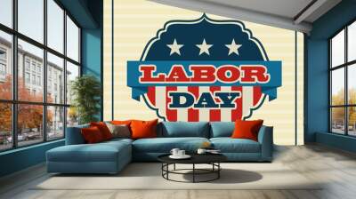 Labor day design Wall mural