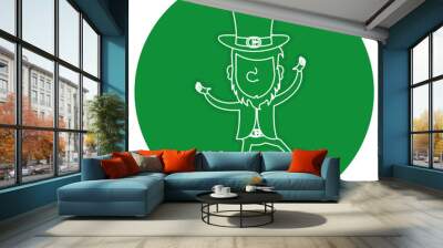 leprechaun avatar character icon vector illustration design Wall mural