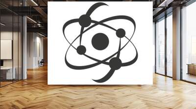 molecular structure isolated icon design Wall mural