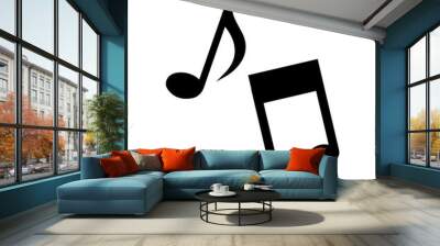 music notes  isolated icon isolated icon design Wall mural