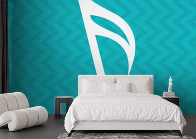 musical icon design Wall mural