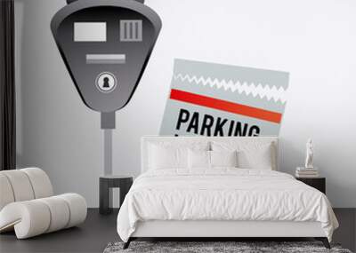 Parking zone graphic design Wall mural