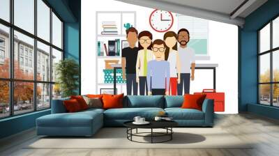 people working design  Wall mural