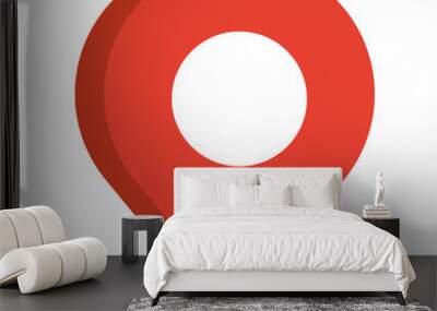 pin pointer location isolated icon Wall mural