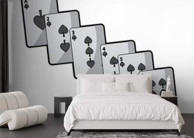 poker cards casino deck gambling design Wall mural