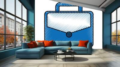 portfolio briefcase isolated icon vector illustration design Wall mural