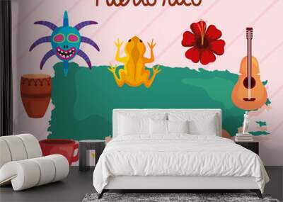 puerto rico designs Wall mural