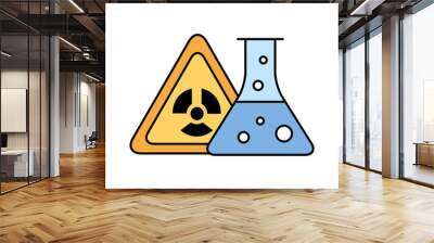 radiation hazard test tube chemistry Wall mural