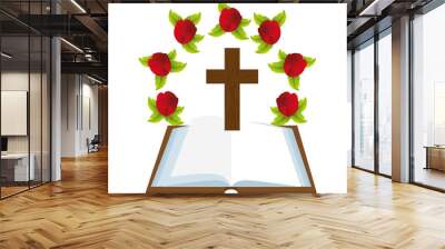 sacred holy bible icon vector illustration design Wall mural