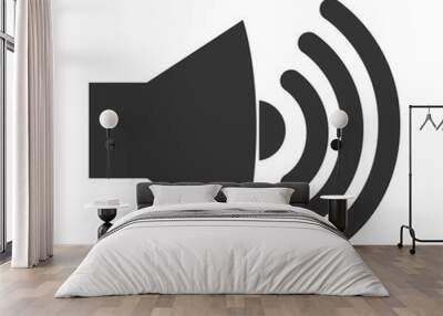 sound loud volume icon vector graphic Wall mural