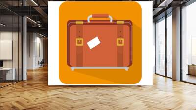 suitcase travel isolated icon vector illustration design Wall mural