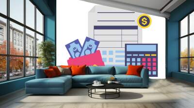 tax payment concept Wall mural