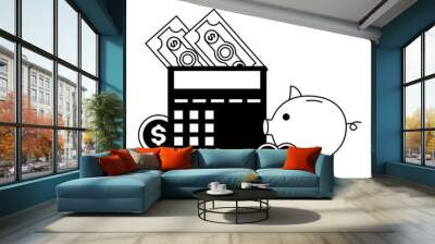 tax time payment Wall mural