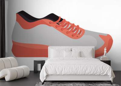 tennis shoes sport isolated icon vector illustration design Wall mural