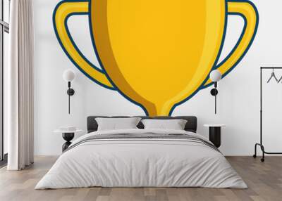 trophy cup isolated icon vector illustration design Wall mural