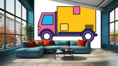 truck delivery transport Wall mural