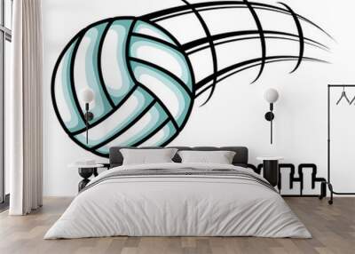 volleyball sport emblem icon vector illustration design Wall mural