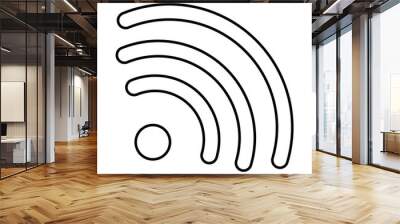 wifi signal isolated icon Wall mural