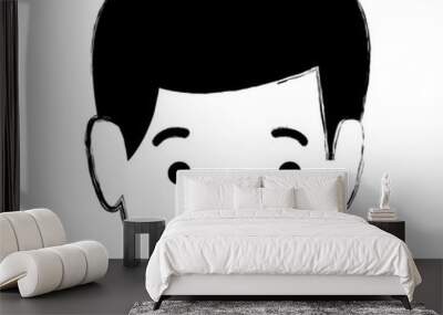 young man avatar character vector illustration design Wall mural