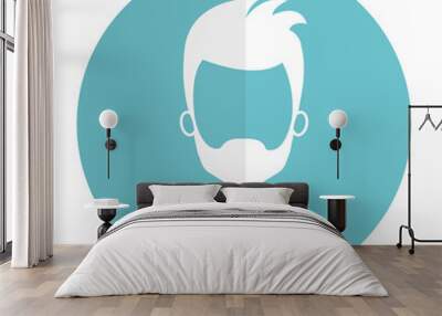 young man avatar character vector illustration design Wall mural