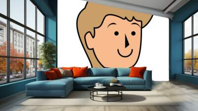 young man avatar character vector illustration design Wall mural