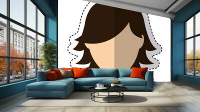 young man avatar character vector illustration design Wall mural