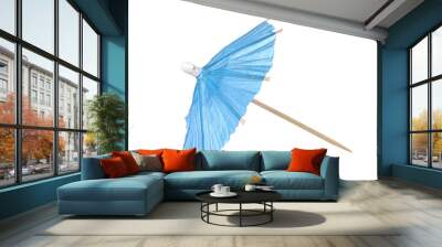 Cocktail umbrella isolated on a white background
Blue paper cocktail or drink umbrella isolated on a white background Wall mural