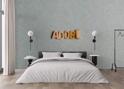 Adobe word Wall mural