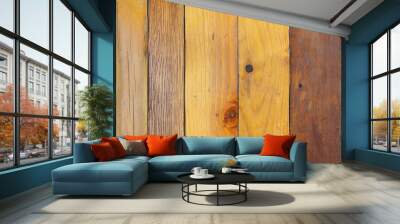 natural wooden texture background Wall mural