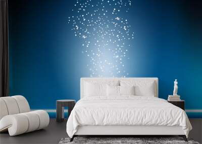 Blue Stars Background. Wall mural