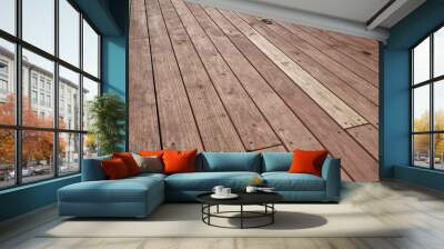 Wood deck lumber Wall mural