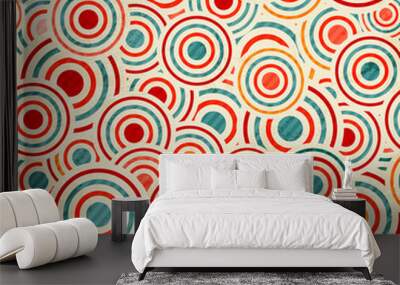 color circle pattern Wall mural