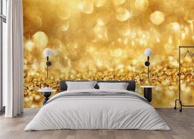 Gold shimmering background Wall mural