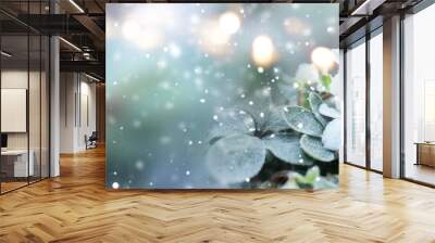 Natural winter scenery Wall mural