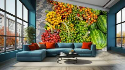 Different qualities of Bactris gasipaes, palm fruits. Arecaceae family. Amazon, Brazil
Different qualities of Bactris gasipaes, palm fruits. Arecaceae family. Amazon, Brazil

Different qualities of B
 Wall mural