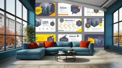 Abstract Presentation Templates, Infographic elements Template design set Wall mural