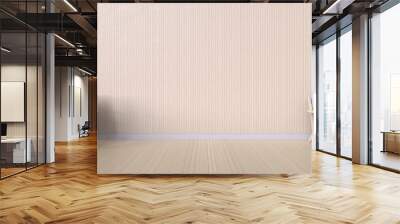 living Display minimal and Two sofa on wall wood Texture - modern Style / 3d render Wall mural