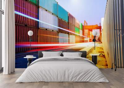 Container Terminal Wall mural