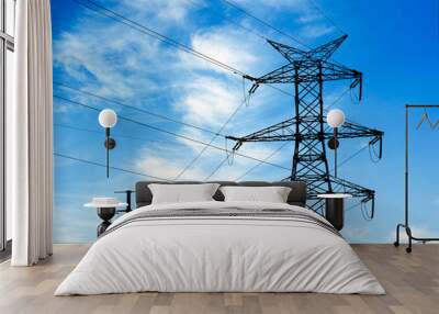 high voltage post Wall mural