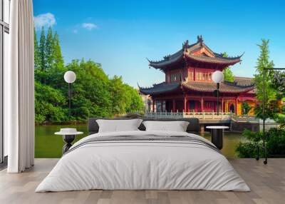 The Chinese ancient architecture Wall mural