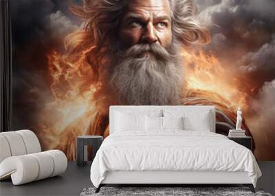 The almighty ancient Greek god Zeus Wall mural